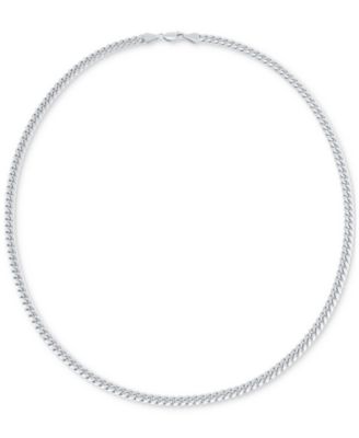 Cuban Link 22" Chain Necklace in Sterling Silver