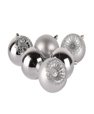First Traditions 6-Piece Shatterproof Glittering Ornaments