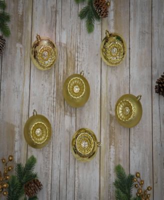 First Traditions 6-Piece Shatterproof Glittering Ornaments