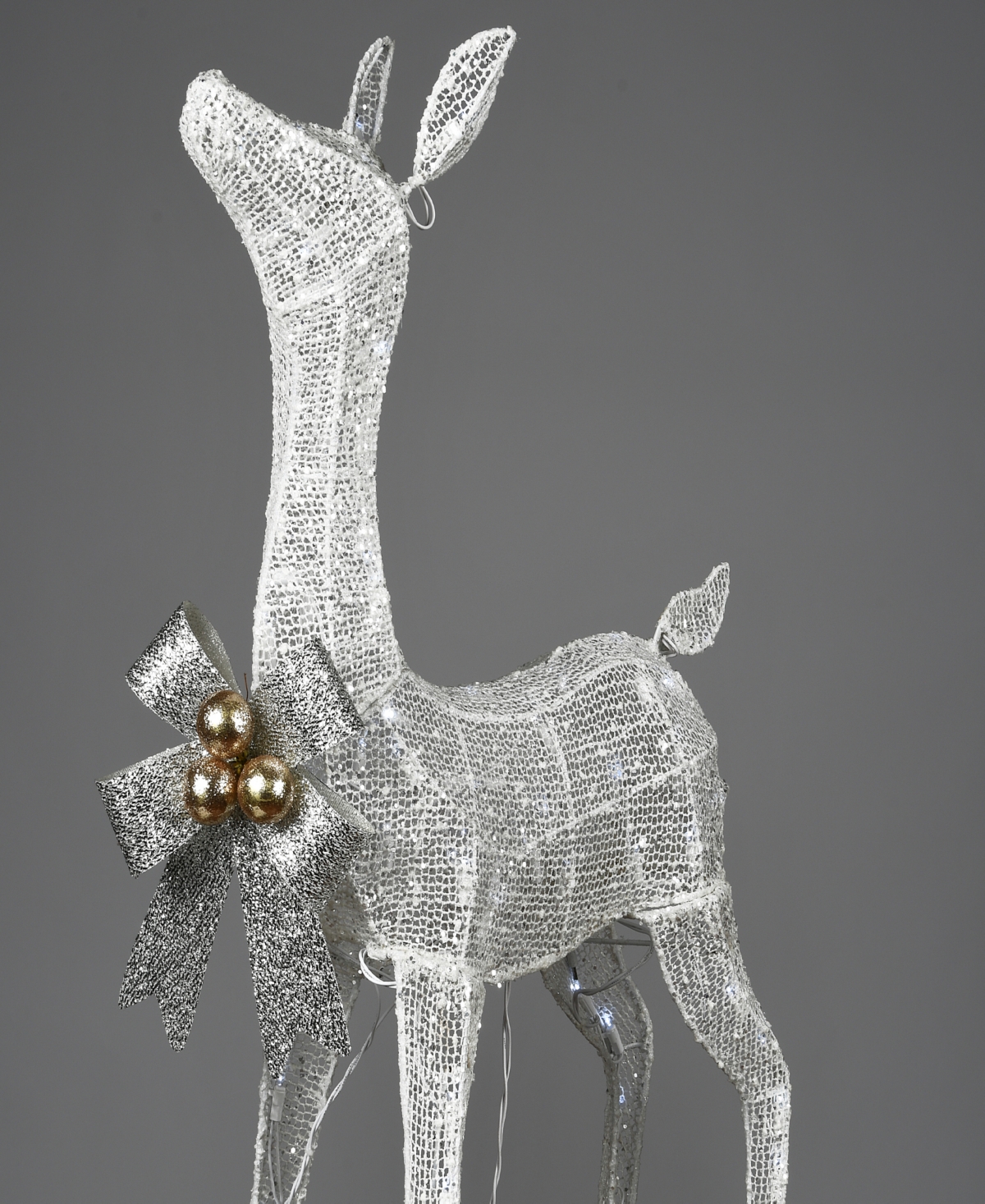 National Tree Company Pre-Lit Glittered Fawn