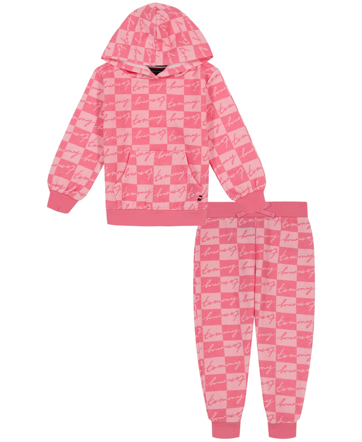 red tommy hilfiger sweat suit