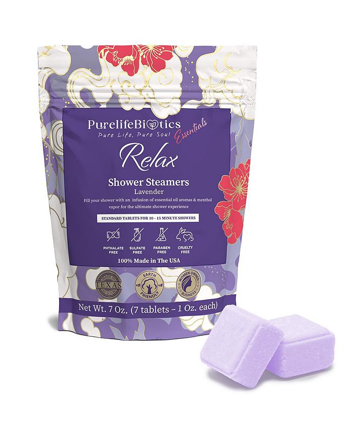 PurelifeBiotics Aromatherapy Shower Steamers, 100 Pure Essential Oils