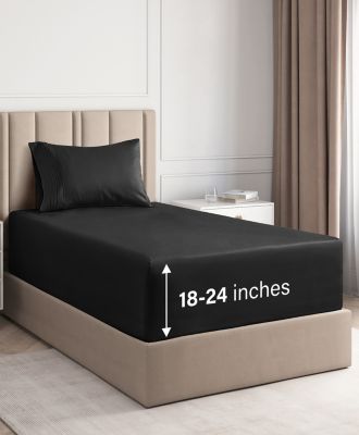 CGK Unlimited Extra Deep Pocket Microfiber 3 Piece Sheet Set, Twin Extra Long