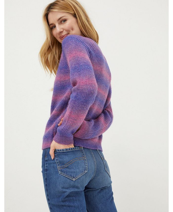 FatFace Women's Ombre Stripe Crew Sweater - Macy's
