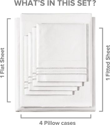 Solid Microfiber 6 Piece Sheet Set, California King