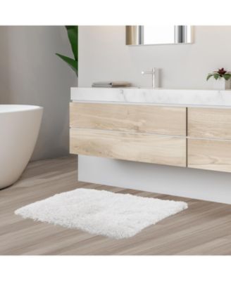 Ultra Soft Non Slip Shaggy Bath Rug - Small 17"x24"