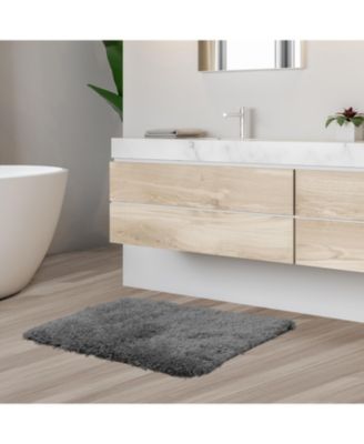 Ultra Soft Non Slip Shaggy Bath Rug - Small 17"x24"