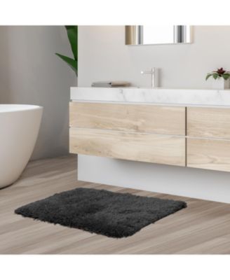 Ultra Soft Non Slip Shaggy Bath Rug - Small 17"x24"