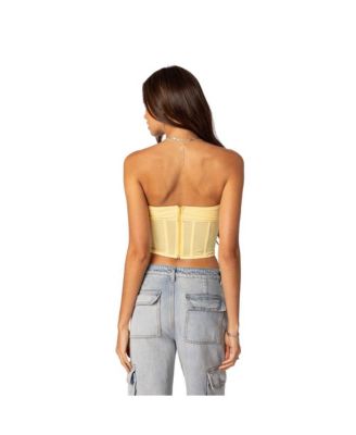Women's Evangeline Sheer Mesh Corset Top
