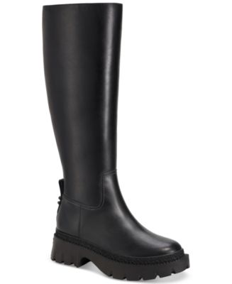 COACH Women s Julietta Sculpted C Lug Sole Tall Riding Boots Macy s