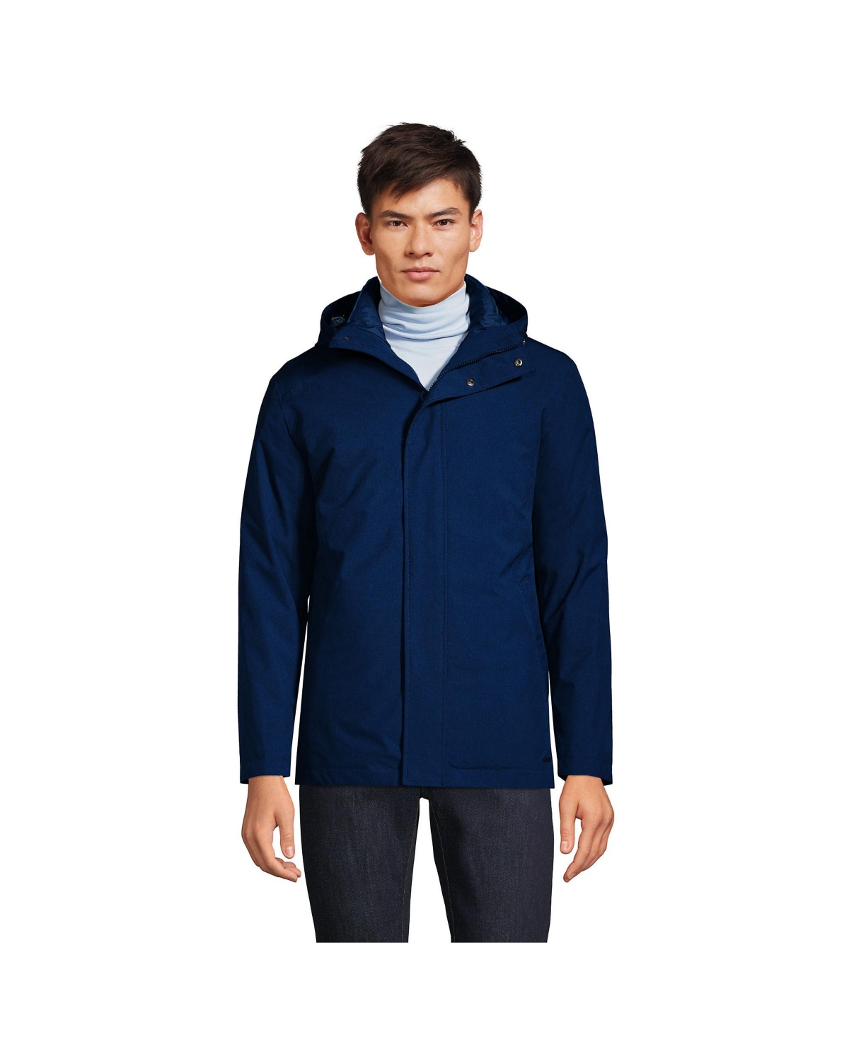 Lands End Men s Insulated 3 in 1 Primaloft Jacket Forest moss Smart Closet