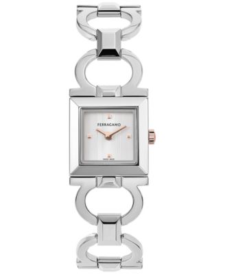 Ferragamo - Women's Swiss Silver-Tone Bracelet Watch 20mm