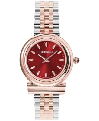 Ferragamo - Women's Gancini Swiss Two-Tone Stainless Steel Bracelet Watch 28mm