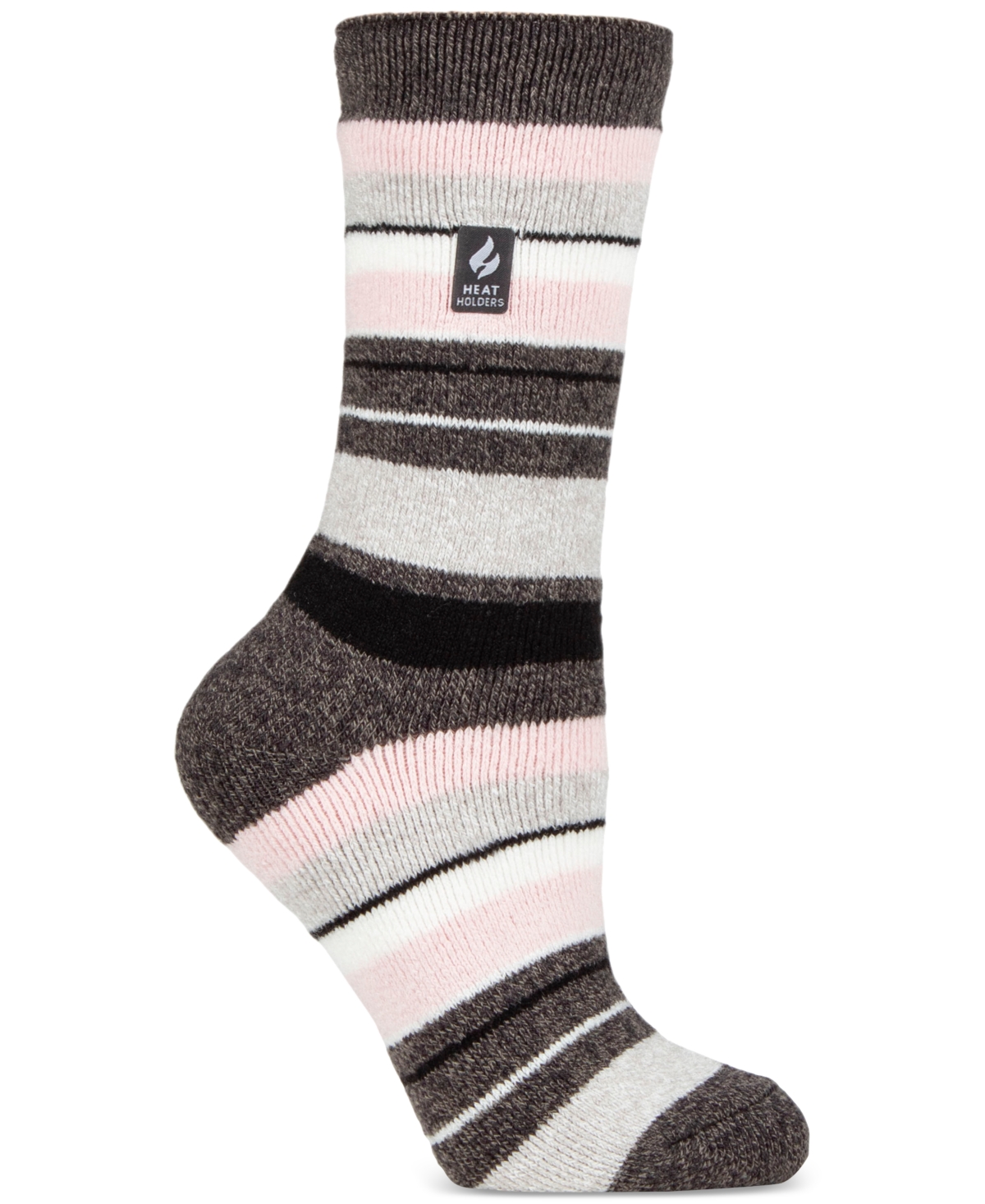 Heat Holders Women's Lite Peony Multi Stripe Crew Socks