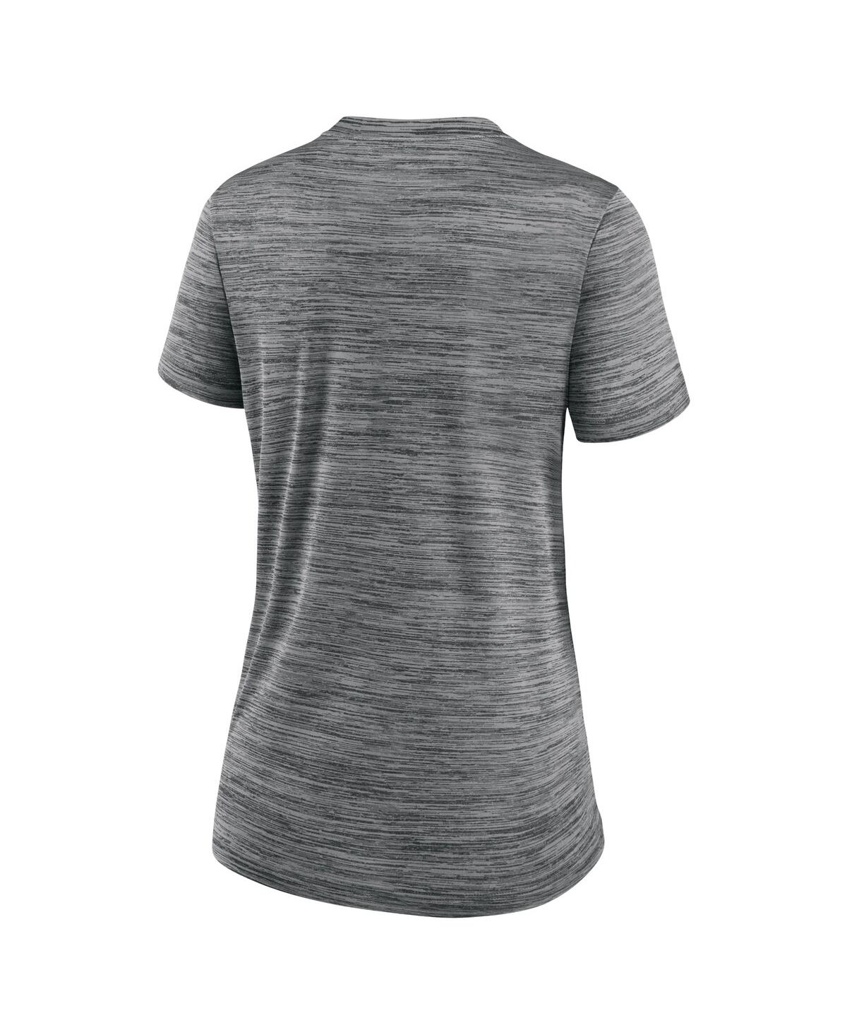 Shop Nike Women's  Gray Arizona Diamondbacks City Connect Velocity Practice Performance V-neck T-shirt