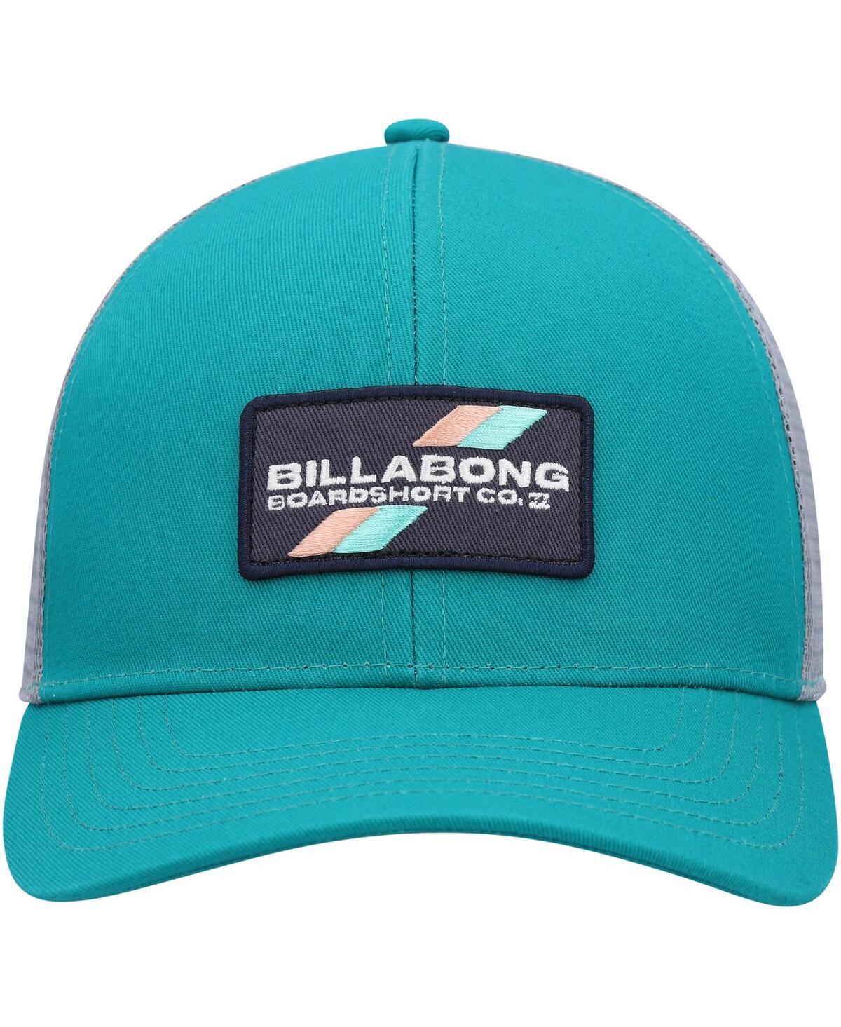 Shop Billabong Men's  Teal Walled Trucker Adjustable Snapback Hat
