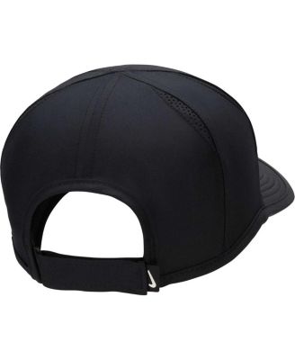 Men's and Women's Black Featherlight Club Performance Adjustable Hat