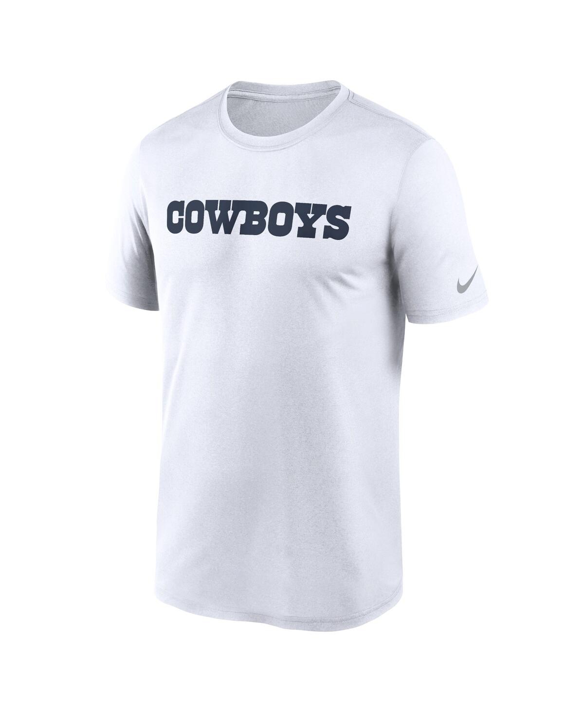 Men's NikeDallas Cowboys Legend Wordmark Performance T-shirt - White