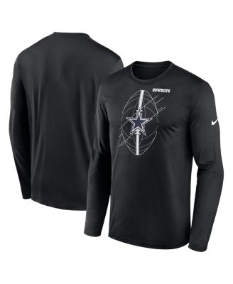 Men's San Francisco 49ers Nike Black Icon Legend Long Sleeve Performance  T-Shirt