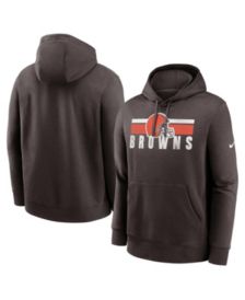 Men's Nike White Cleveland Browns 2023 Sideline Club Alternate Tri-Blend Pullover Hoodie Size: 3XL
