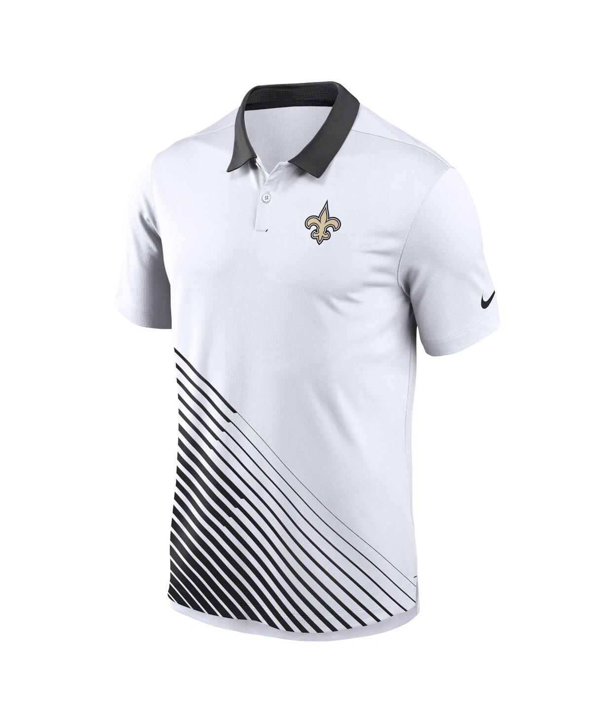 Shop Nike Men's  White New Orleans Saints Vapor Performance Polo Shirt
