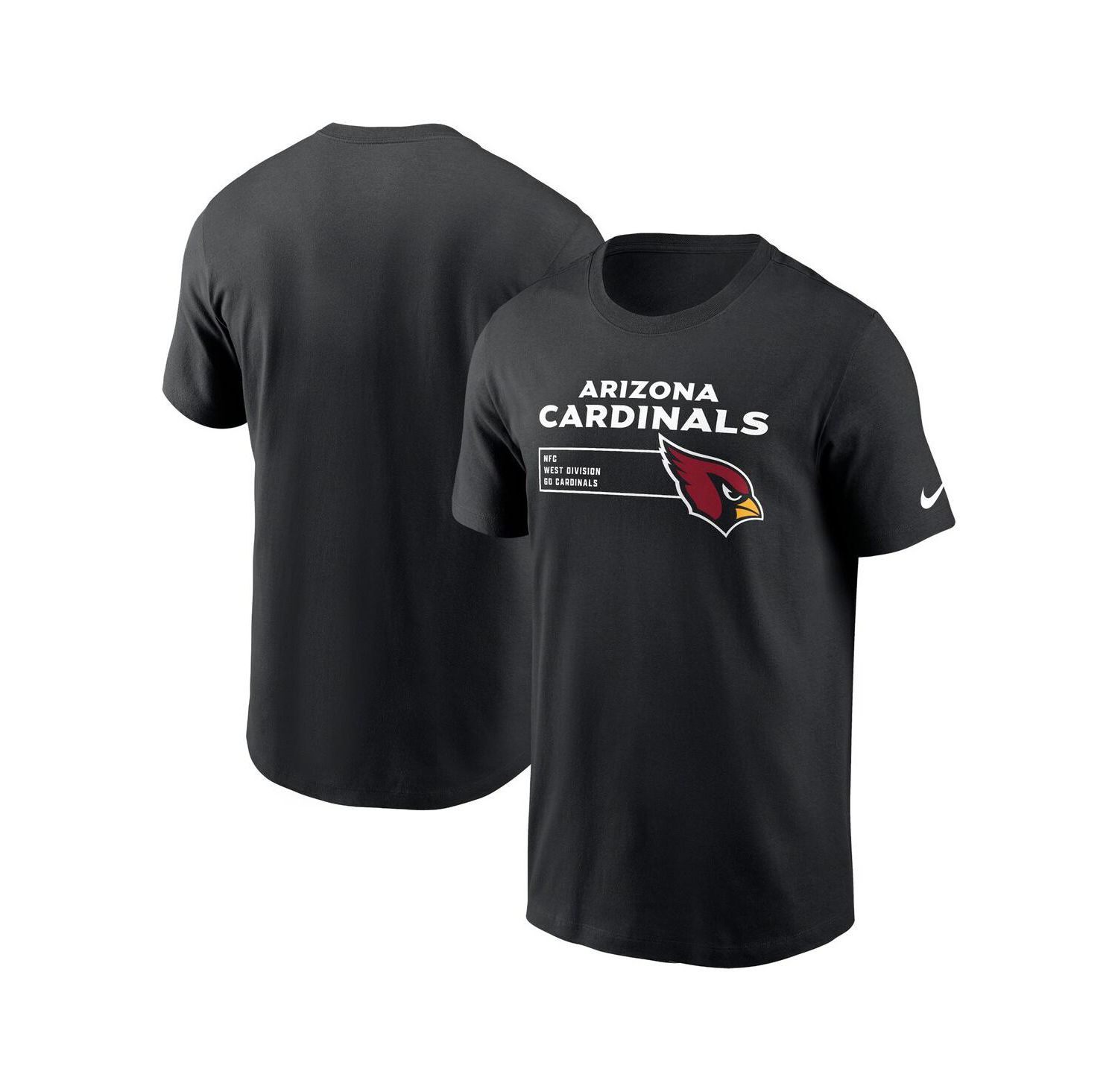 Men's Black Arizona Cardinals Division Essential T-shirt