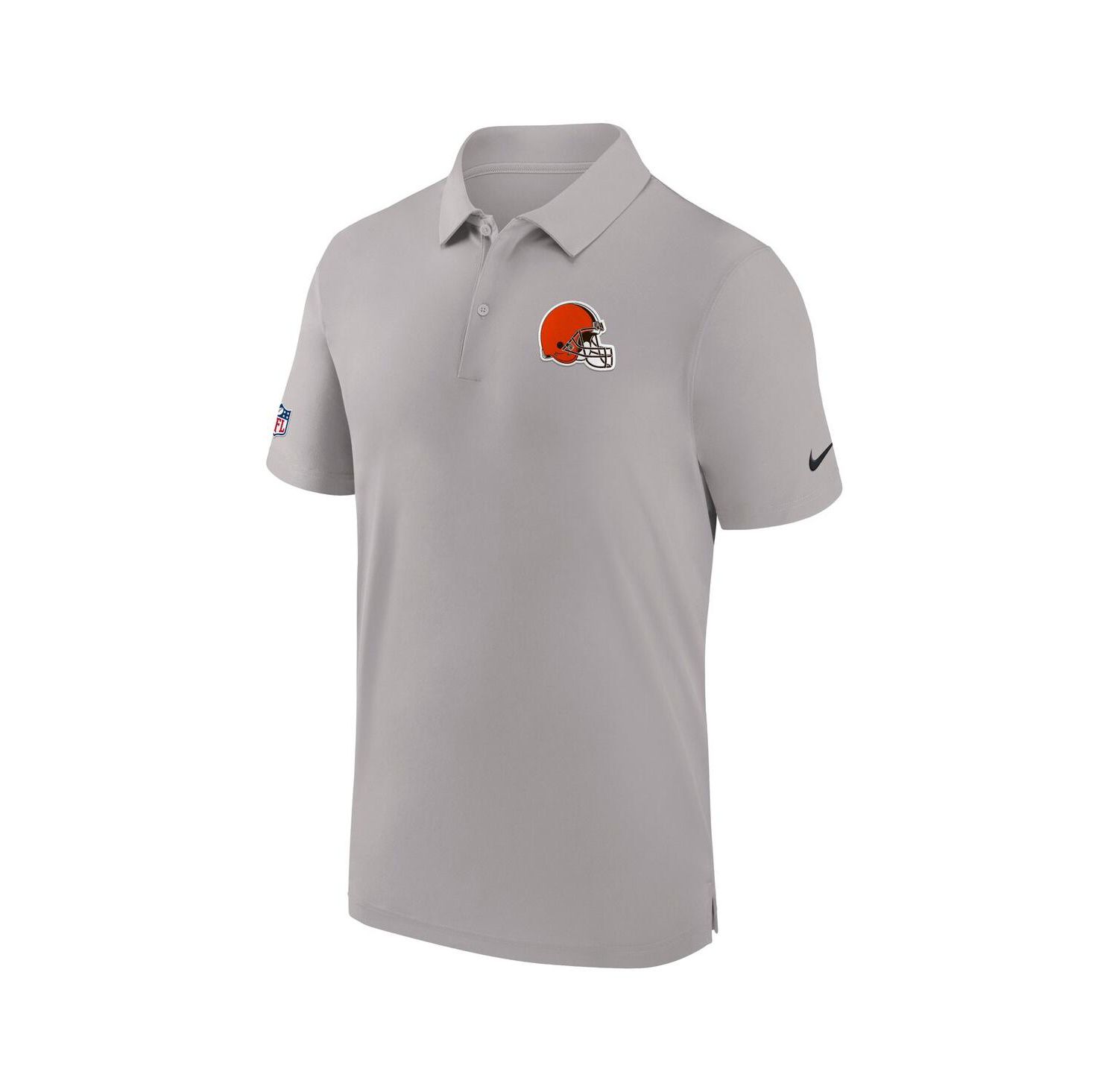 Men's Gray Cleveland Browns Sideline Coaches Performance Polo Shirt