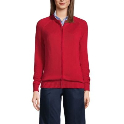 Women's Cotton Modal Zip-Front Cardigan Sweater