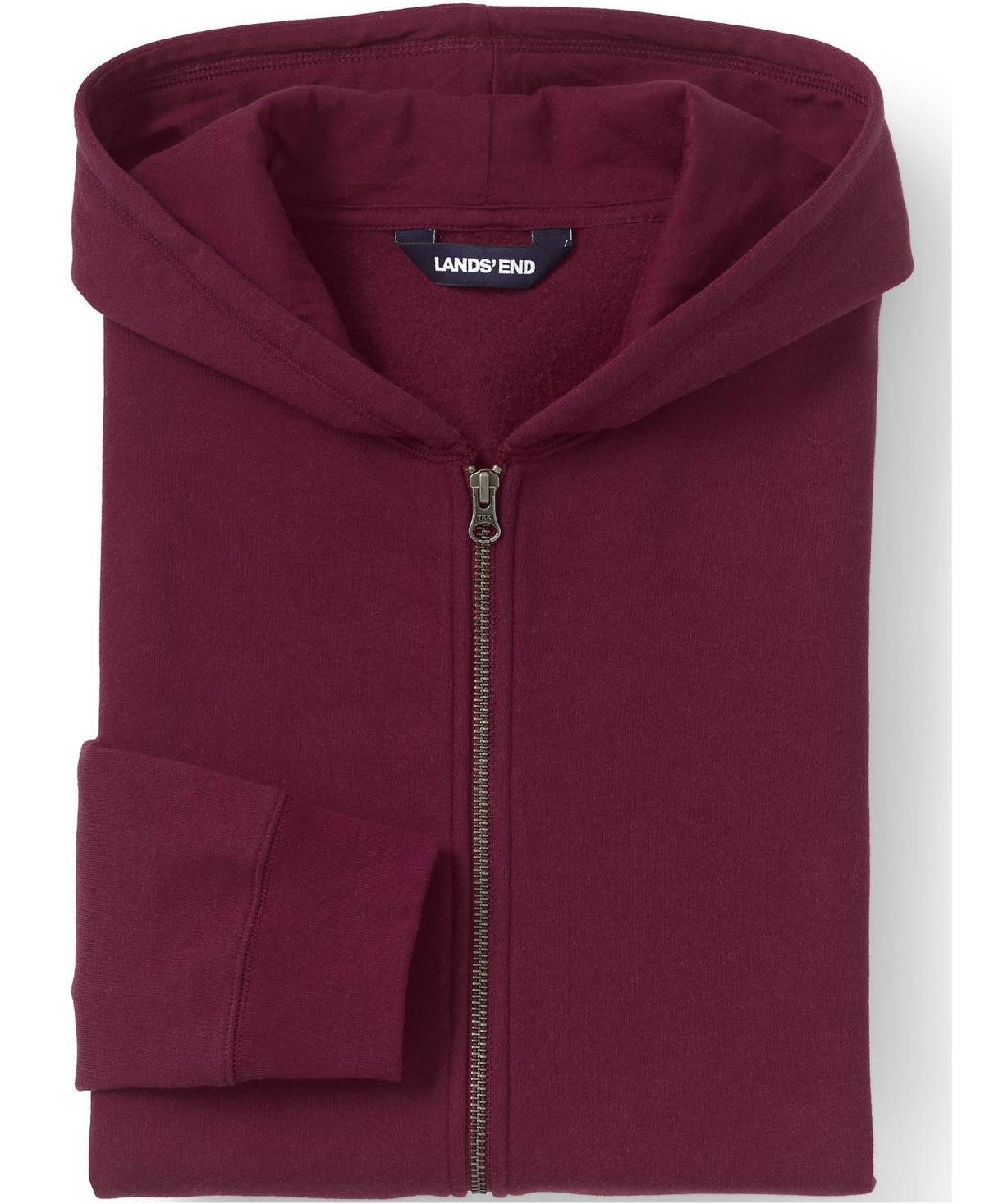 Lands' End Child School Uniform Kids Unisex Zip Front Sweatshirt