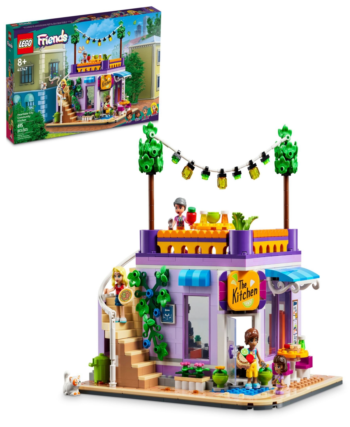 Lego Kids' Friends Heartlake City Community Kitchen Pretend Chef Building Toy 41747 In Multicolor