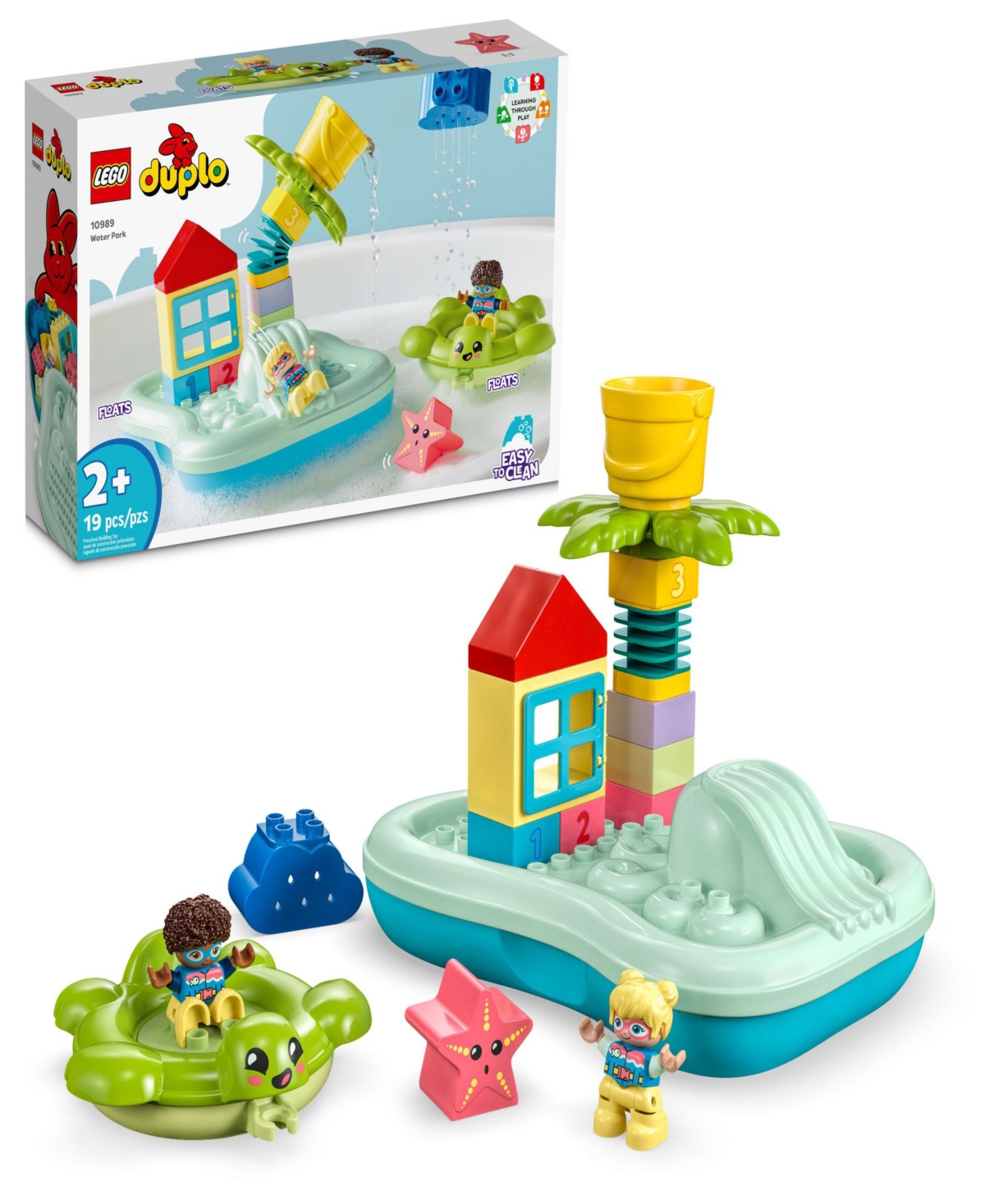 Lego Babies' Duplo Town Water Park Toddler Building Toy Set 10989 In Multicolor