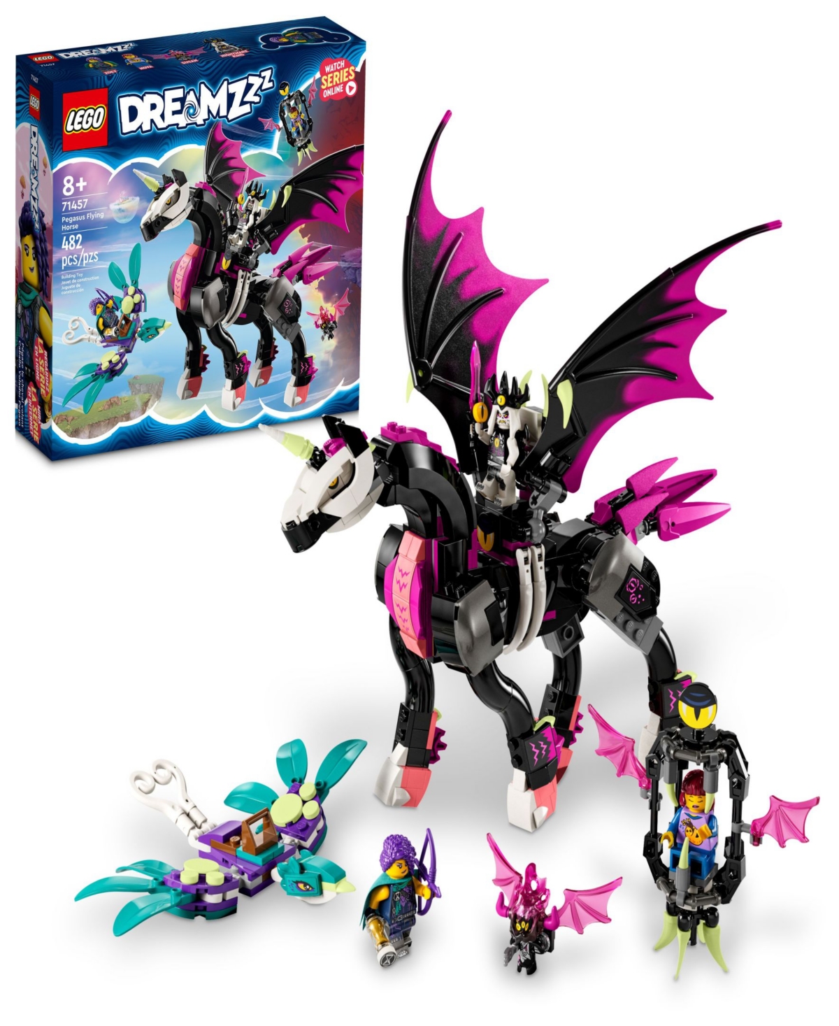 Lego Kids' Dreamzzz Pegasus Flying Horse Fantasy Action Figure Building Toy Set 71457 In Multicolor