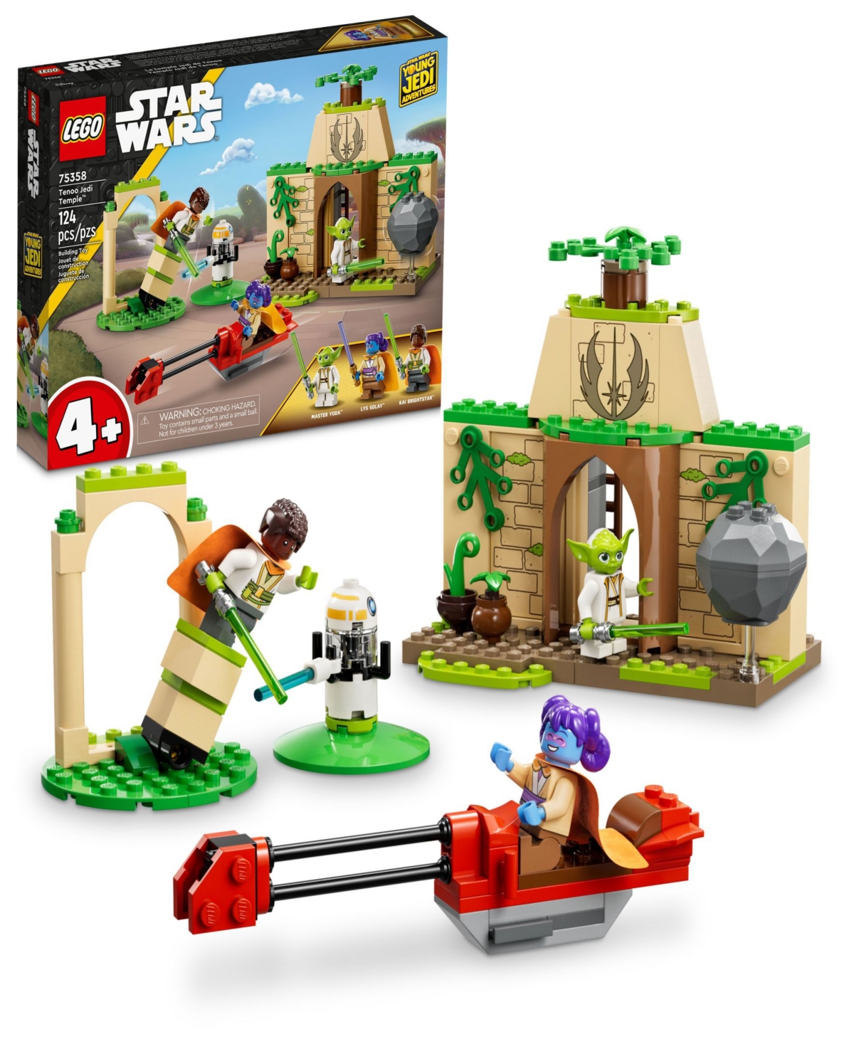 Lego Kids' Star Wars Tenoo Jedi Temple Building Toy Set For Preschoolers 75358 In Multicolor