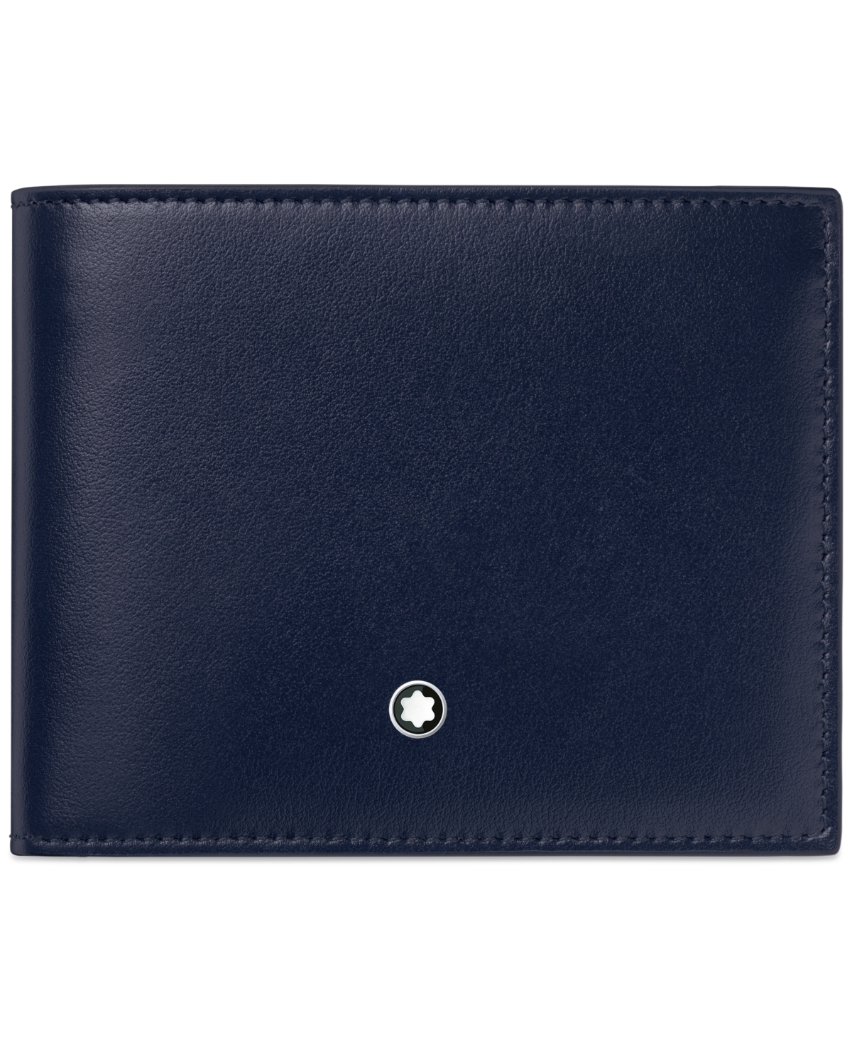 Shop Montblanc Meisterstuck Leather Wallet In Blue