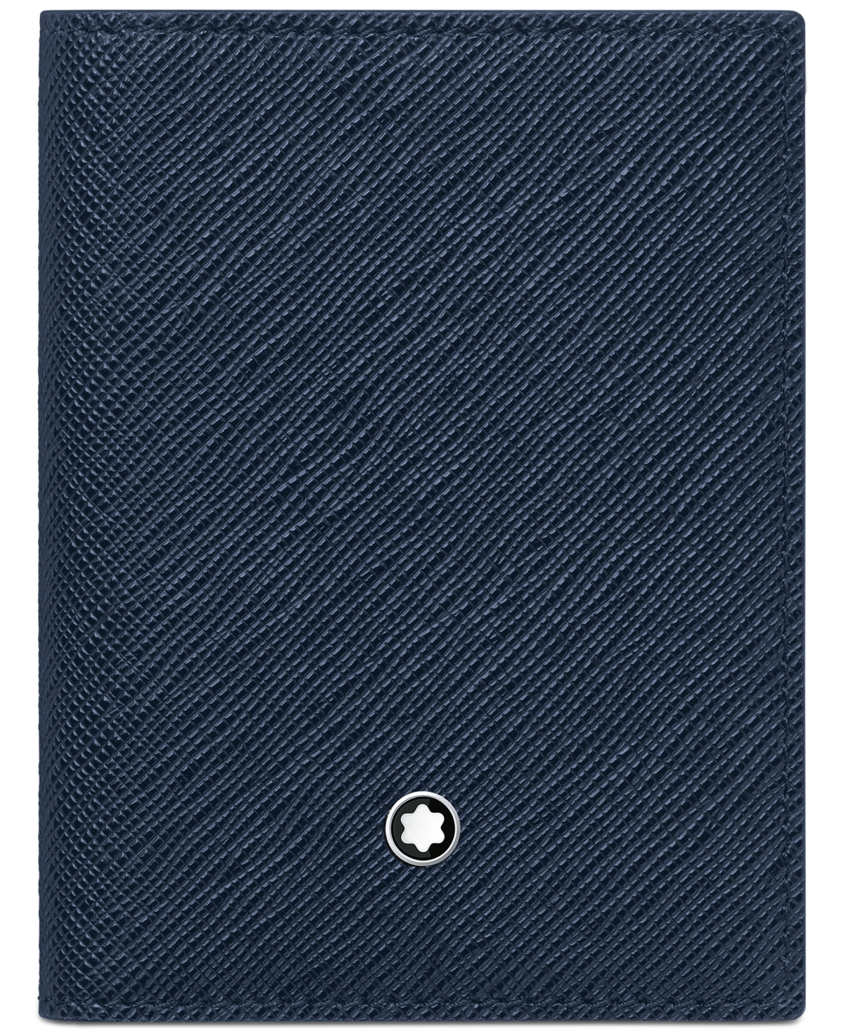 Montblanc Sartorial Leather Card Holder In Blue