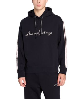 A|X Armani Exchange - Men's Stretch Cotton Signature Logo Hoodie