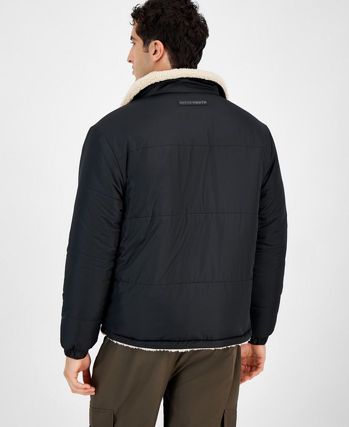 Native Youth Men's Reversible Zip-Front Puffer Jacket - Macy's