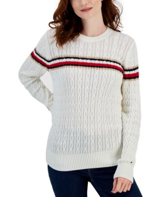 Leila Slouchy Sweater - Multi Knit :: Sunset Stripe