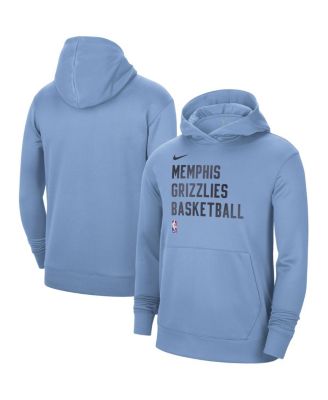 Men's and Women's Light Blue Memphis Grizzlies 2023/24 Performance Spotlight On-Court Practice Pullover Hoodie