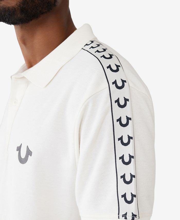 True Religion Men's Short Sleeve Damask Polo Shirt Macy's