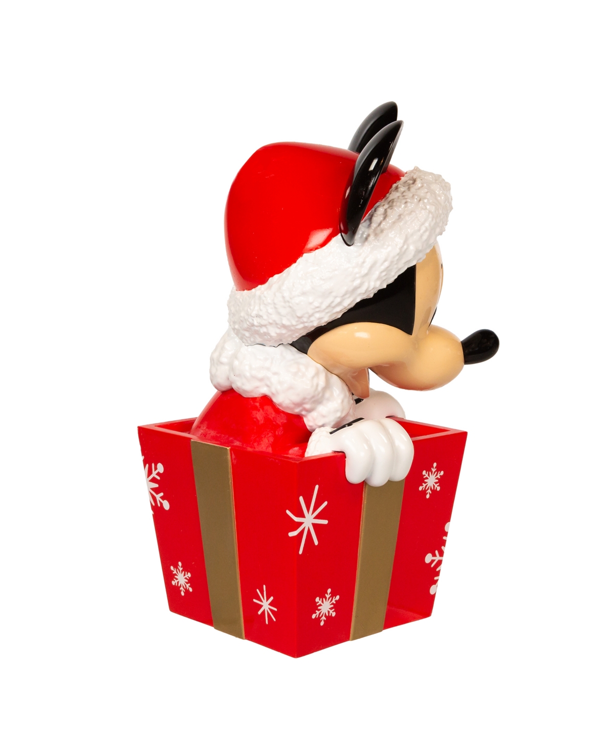 Kurt Adler 8" Un-lit Disney Mickey In Present Tree Topper In Multicolored