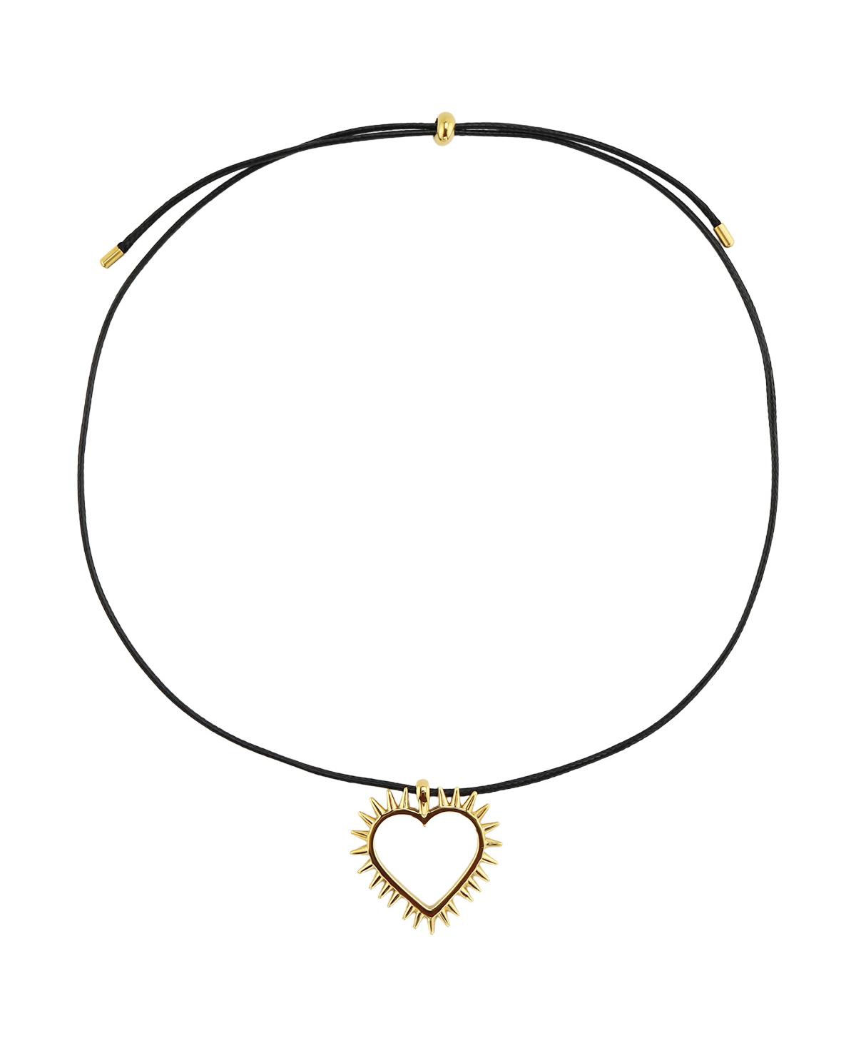 Heart of Thorn Pendant Necklace - Gold