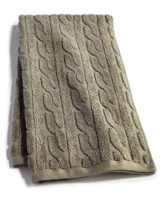 Sanders Cable Hand Towel, 16" x 30"