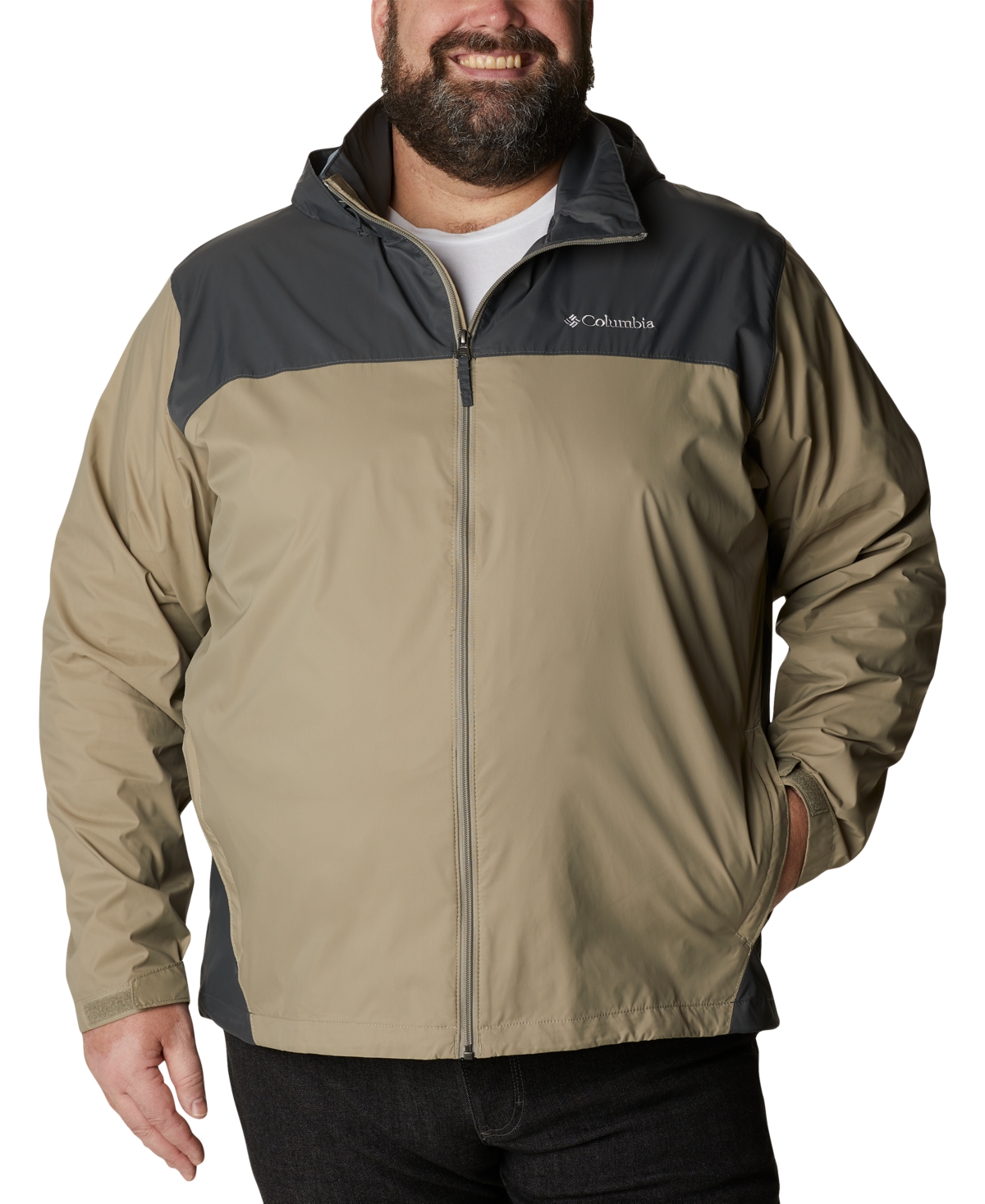 Columbia Men's Big & Tall Glennaker Lake Rain Jacket - Grill
