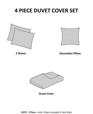 Nicolette Cotton 4-Pc. Duvet Cover Set, King/California King