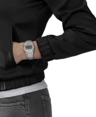 Unisex Digital PRX Stainless Steel Bracelet Watch 35mm