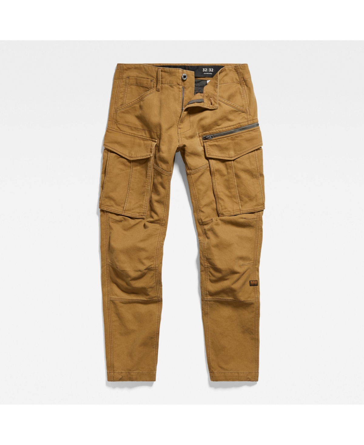 G-star Raw Rovic Zip 3d Regular Fit Tapered Pants In Tobacco