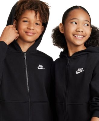 Big Kids Sportswear Club Fleece Full-Zip Hoodie