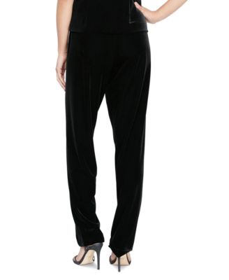 Women's Velvet Slim-Leg Pants