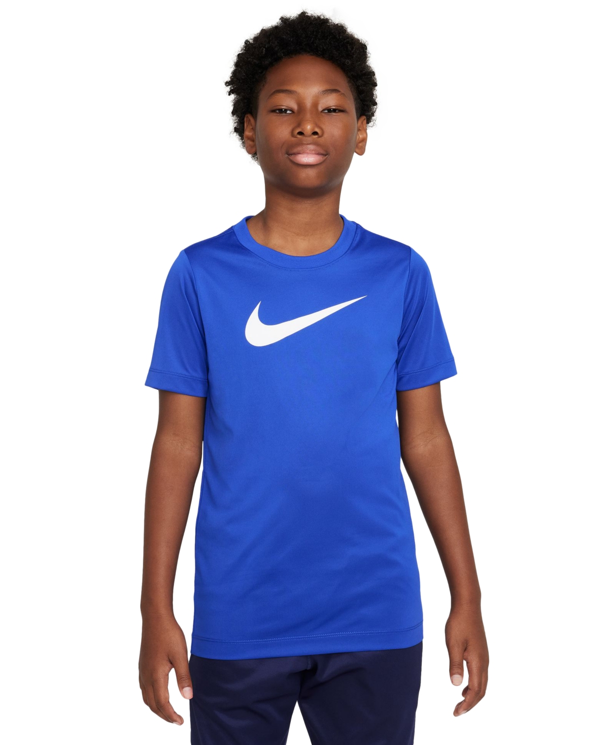 Nike Kids' Big Boys Dri-fit Legend Graphic T-shirt In Game Royal